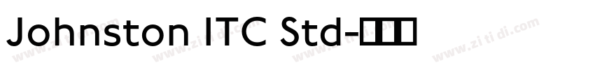 Johnston ITC Std字体转换